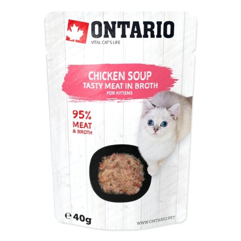 ONTARIO Kitten Soup Chicken, Carrot & Rice opak. 12x40g (213-31300)