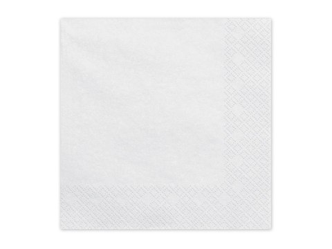 Serwetki papierowe Biały 33x33cm 20szt Serwetki papierowe Biały 33x33cm 20szt
