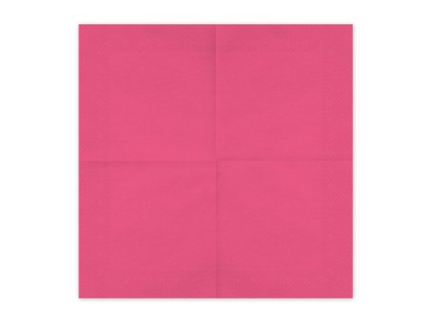 Serwetki papierowe Ciemny Różowy 33x33cm 20szt