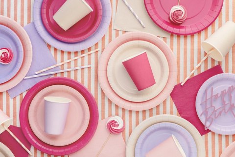 Serwetki papierowe Ciemny Różowy 33x33cm 20szt