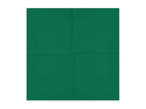 Serwetki papierowe Ciemny zielony Dark Green 33x33cm 20szt Serwetki papierowe Ciemny zielony Dark Green 33x33cm 20szt