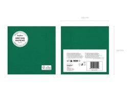 Serwetki papierowe Ciemny zielony Dark Green 33x33cm 20szt