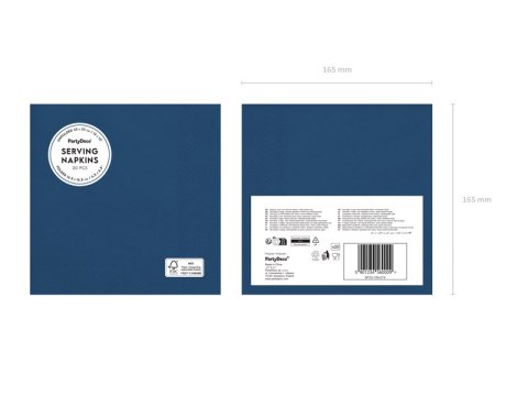 Serwetki papierowe Granatowy 33x33cm 6 szt