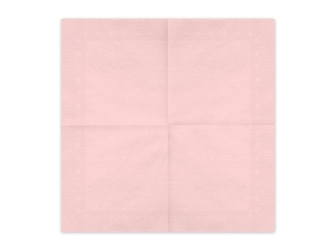 Serwetki papierowe Jasny Różowy 33x33cm 20szt