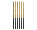 Świeczki urodzinowe złote Platinum, 14,5cm, 6 szt.