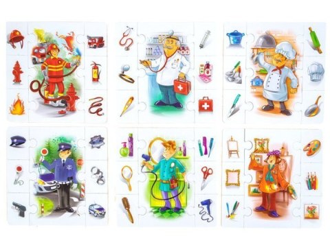 Układanka edukacyjna zawody Kim zostanę? GR0304 Układanka edukacyjna zawody Kim zostanę? GR0304