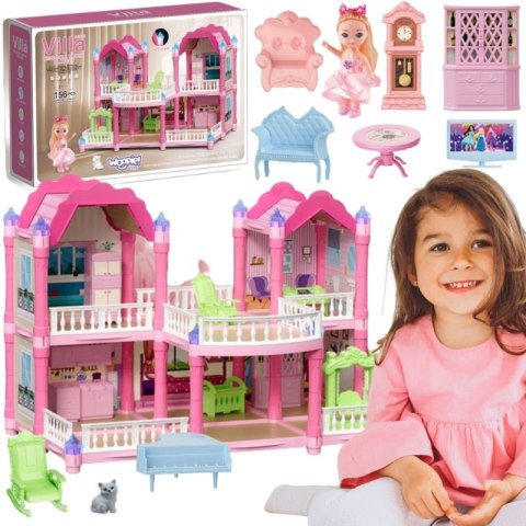 WOOPIE Domek Dla Lalek Willa Ogrodowa 156el. WOOPIE Domek Dla Lalek Willa Ogrodowa 156el.