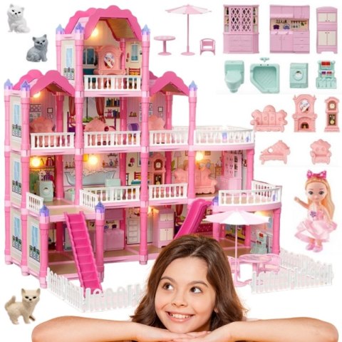 WOOPIE Domek dla Lalek Villa z Akcesoriami i Lalką 296el. WOOPIE Domek dla Lalek Villa z Akcesoriami i Lalką 296el.