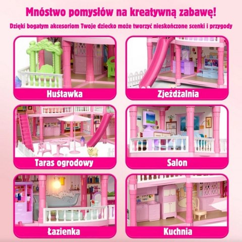 WOOPIE Domek dla Lalek Villa z Akcesoriami i Lalką 296el. WOOPIE Domek dla Lalek Villa z Akcesoriami i Lalką 296el.