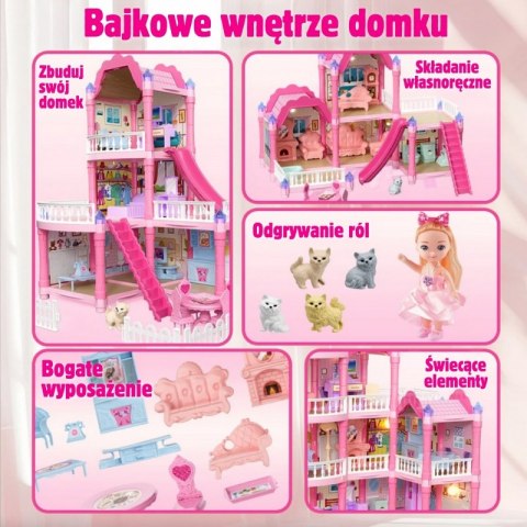 WOOPIE Domek dla Lalek Villa z Akcesoriami i Lalką 296el. WOOPIE Domek dla Lalek Villa z Akcesoriami i Lalką 296el.