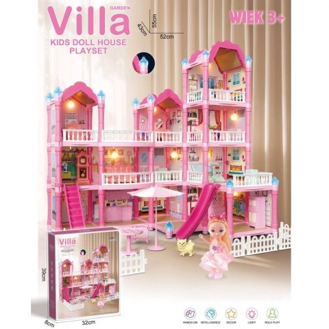 WOOPIE Domek dla Lalek Villa z Akcesoriami i Lalką 296el. WOOPIE Domek dla Lalek Villa z Akcesoriami i Lalką 296el.