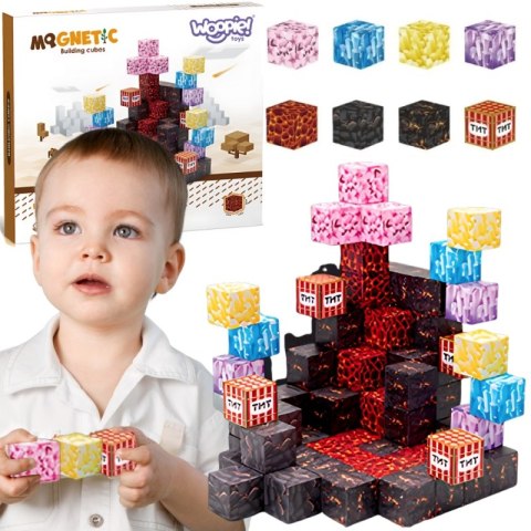 WOOPIE Klocki Magnetyczne Bloczki Sześciany Piksele Mine Craft 74el. WOOPIE Klocki Magnetyczne Bloczki Sześciany Piksele Mine Craft 74el.