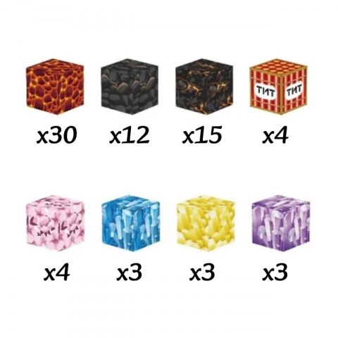 WOOPIE Klocki Magnetyczne Bloczki Sześciany Piksele Mine Craft 74el. WOOPIE Klocki Magnetyczne Bloczki Sześciany Piksele Mine Craft 74el.