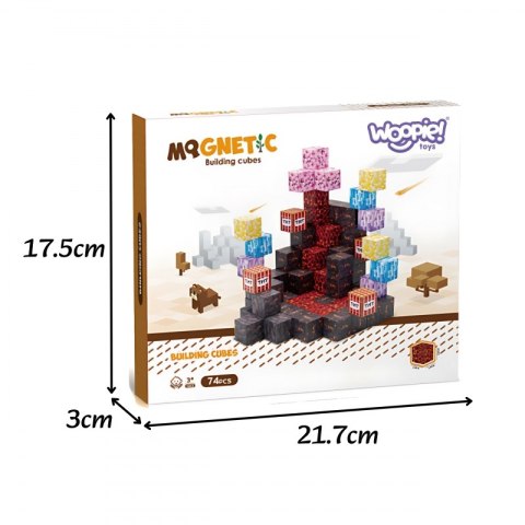WOOPIE Klocki Magnetyczne Bloczki Sześciany Piksele Mine Craft 74el. WOOPIE Klocki Magnetyczne Bloczki Sześciany Piksele Mine Craft 74el.