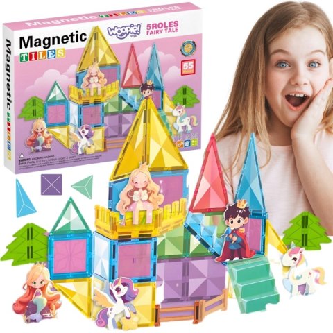 WOOPIE Klocki Magnetyczne Konstrukcyjne 3D Zestaw Edukacyjny Bajkowy Zamek 55el. WOOPIE Klocki Magnetyczne Konstrukcyjne 3D Zestaw Edukacyjny Bajkowy Zamek 55el.