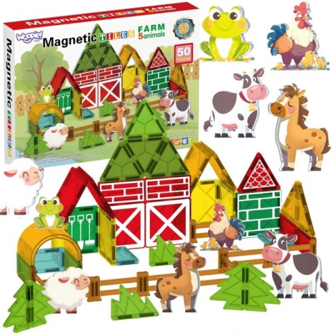 WOOPIE Magnetyczne Klocki Konstrukcyjne 7,5 cm Farma 30 el. WOOPIE Magnetyczne Klocki Konstrukcyjne 7,5 cm Farma 30 el.
