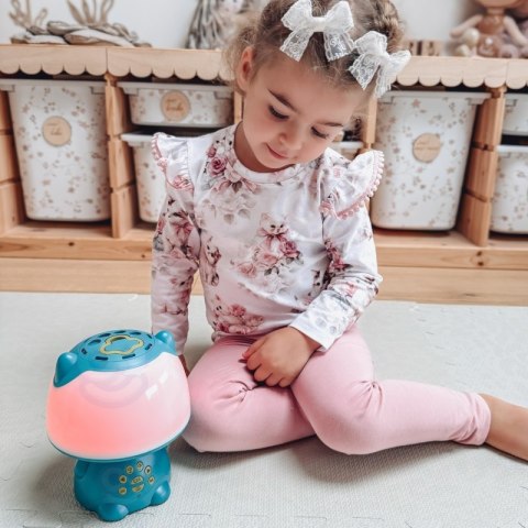 WOOPIE Multifunkcyjna Lampka RGB Głośnik Bluetooth Karaoke Modulator Głosu Karta SD Turkusowa WOOPIE Multifunkcyjna Lampka RGB Głośnik Bluetooth Karaoke Modulator Głosu Karta SD Turkusowa