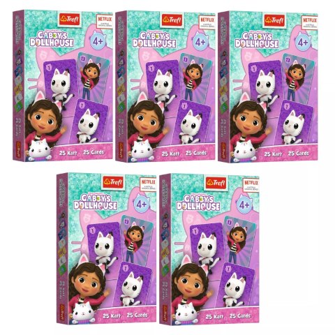 5 x Karty Piotruś Koci Domek Gabi Trefl 08508 5 x Karty Piotruś Koci Domek Gabi Trefl 08508