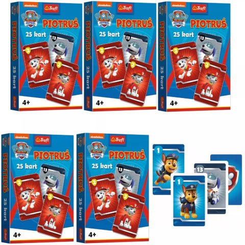 5 x Karty Piotruś Paw Patrol Psi patrol Trefl 08513 5 x Karty Piotruś Paw Patrol Psi patrol Trefl 08513