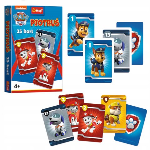 5 x Karty Piotruś Paw Patrol Psi patrol Trefl 08513 5 x Karty Piotruś Paw Patrol Psi patrol Trefl 08513
