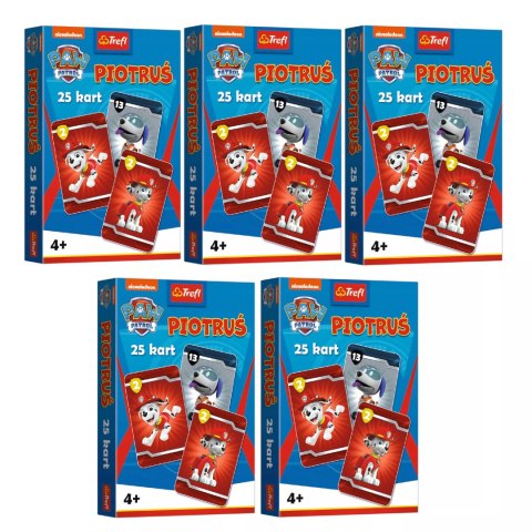 5 x Karty Piotruś Paw Patrol Psi patrol Trefl 08513 5 x Karty Piotruś Paw Patrol Psi patrol Trefl 08513