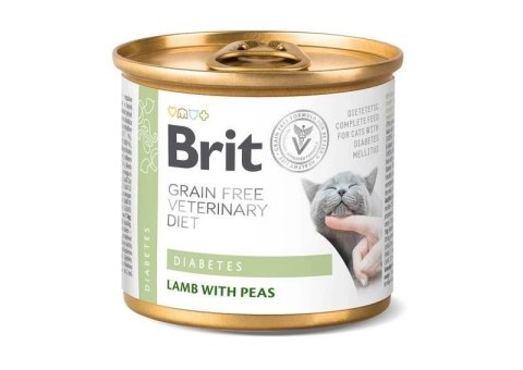 Brit Grain Free Veterinary Diet Cat Diabetes Jagnięcina Z Groszkiem 200g Brit Grain Free Veterinary Diet Cat Diabetes Jagnięcina Z Groszkiem 200g