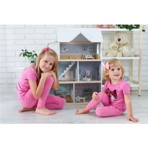 Drewniany domek dla lalek z windą Drewniany domek dla lalek z windą