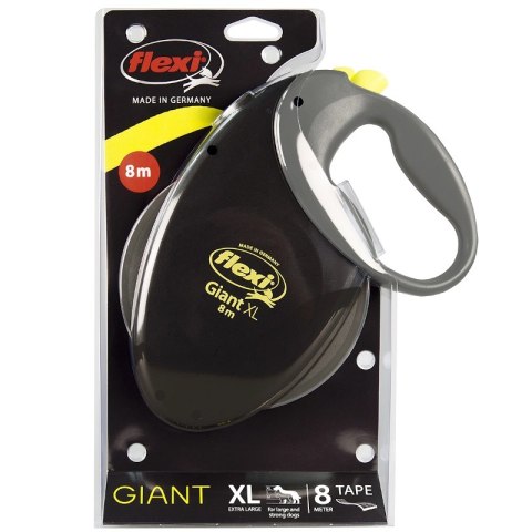 Flexi Smycz Giant XL Taśma 8m Do 75kg Żółty Neon Flexi Smycz Giant XL Taśma 8m Do 75kg Żółty Neon