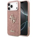 Guess Fixed Glitter Big 4G - Etui do iPhone 17 Pro Max (różowy)