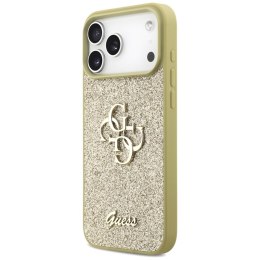 Guess Fixed Glitter Big 4G - Etui do iPhone 17 Pro Max (złoty)