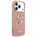 Guess Fixed Glitter Big 4G - Etui do iPhone 17 Pro (różowy)