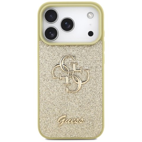 Guess Fixed Glitter Big 4G - Etui do iPhone 17 Pro (złoty)