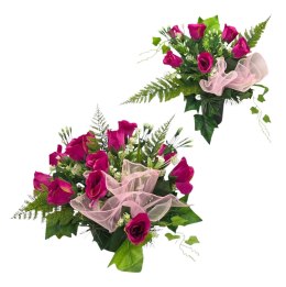 KOMPLET ZESTAW NA CMENTARZ STROIK I BUKIET KWIATY NA GRÓB POMNIK