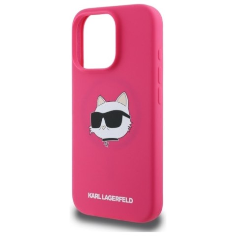 Karl Lagerfeld Silicone Choupette Head Print MagSafe - Etui iPhone 16 Pro (fuksja) Karl Lagerfeld Silicone Choupette Head Print MagSafe - Etui iPhone 16 Pro (fuksja)