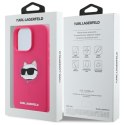 Karl Lagerfeld Silicone Choupette Head Print MagSafe - Etui iPhone 16 Pro (fuksja)
