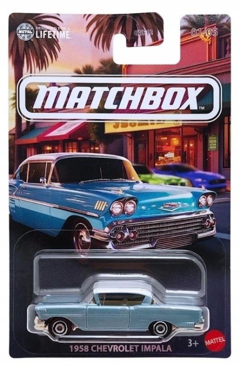Matchbox Samochodzik tematyczny 1958 Chevrolet Imp Matchbox Samochodzik tematyczny 1958 Chevrolet Imp