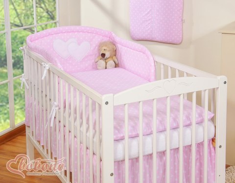 Pościel 3-cz Serduszka grochy różowe Pościel 3-cz Serduszka grochy różowe