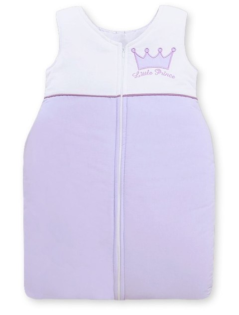 Śpiworek dla dzieci bawełniany M 6-12 mcy TOG 2.5 całoroczny ocieplany Little Prince fioletowy Śpiworek dla dzieci bawełniany M 6-12 mcy TOG 2.5 całoroczny ocieplany Little Prince fioletowy