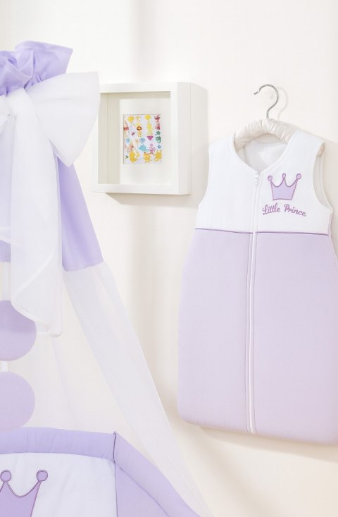 Śpiworek dla dzieci bawełniany M 6-12 mcy TOG 2.5 całoroczny ocieplany Little Prince fioletowy Śpiworek dla dzieci bawełniany M 6-12 mcy TOG 2.5 całoroczny ocieplany Little Prince fioletowy