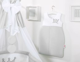 Śpiworek dla dzieci bawełniany M 6-12 mcy TOG 2.5 całoroczny ocieplany Little Princess szary
