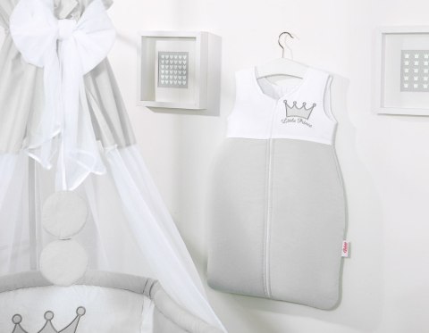 Śpiworek dla dzieci bawełniany M 6-12 mcy TOG 2.5 całoroczny ocieplany Little Princess szary Śpiworek dla dzieci bawełniany M 6-12 mcy TOG 2.5 całoroczny ocieplany Little Princess szary