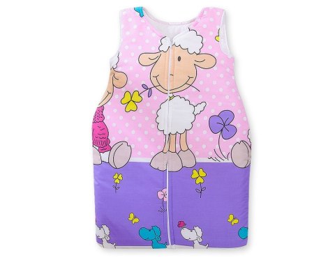 Śpiworek niemowlęcy- Basic owieczki fioletowo-różowe Śpiworek niemowlęcy- Basic owieczki fioletowo-różowe