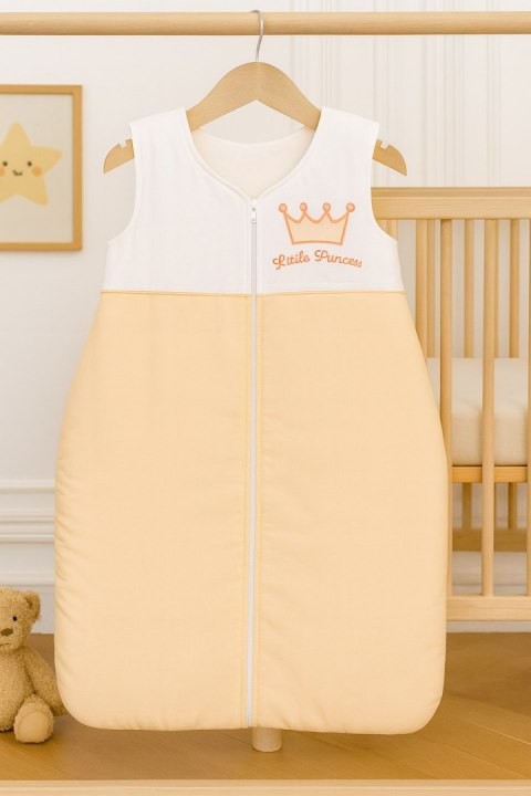 Śpiworek niemowlęcy- Little Prince/Princess brzoskwiniowy