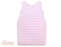 Śpiworek niemowlęcy- Simple chevron różowy