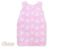 Śpiworek niemowlęcy- Simple sowy różowe