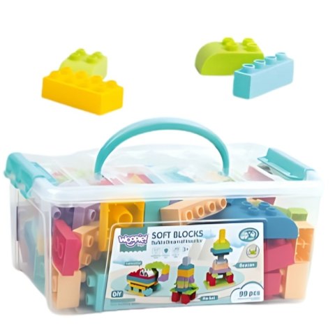 WOOPIE Klocki Soft Blocks Zestaw 99 Elementów w Pudełku WOOPIE Klocki Soft Blocks Zestaw 99 Elementów w Pudełku