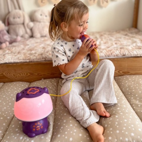 WOOPIE Multifunkcyjna Lampka RGB Głośnik Bluetooth Karaoke Modulator Głosu Karta SD Fioletowa WOOPIE Multifunkcyjna Lampka RGB Głośnik Bluetooth Karaoke Modulator Głosu Karta SD Fioletowa