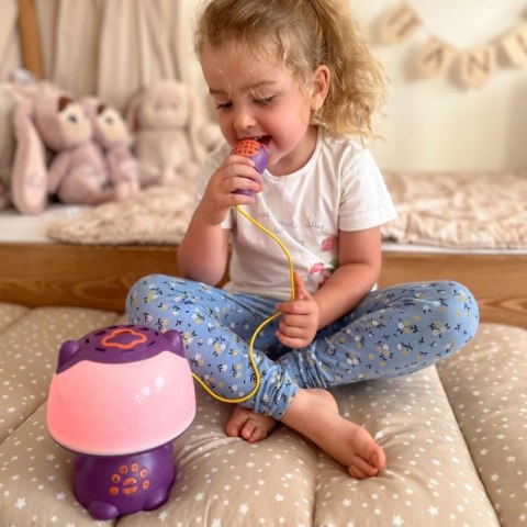 WOOPIE Multifunkcyjna Lampka RGB Głośnik Bluetooth Karaoke Modulator Głosu Karta SD Fioletowa WOOPIE Multifunkcyjna Lampka RGB Głośnik Bluetooth Karaoke Modulator Głosu Karta SD Fioletowa