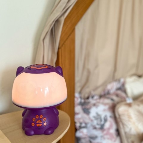 WOOPIE Multifunkcyjna Lampka RGB Głośnik Bluetooth Karaoke Modulator Głosu Karta SD Fioletowa WOOPIE Multifunkcyjna Lampka RGB Głośnik Bluetooth Karaoke Modulator Głosu Karta SD Fioletowa