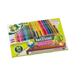 Zestaw Back 2 School - kredki + mazaki - 31 el.